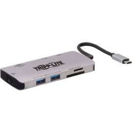 Tripp Lite USB C Docking Station 4k USB Hub HDMI SD/Micro SD Gbe Charging, for Notebook/Tablet/Smartphone, 100 W, USB Type C, 3 x USB 3.0