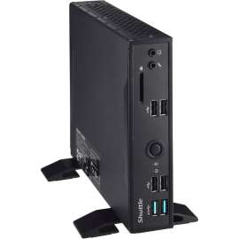 Shuttle Computer Shuttle XPC slim DS10U Barebone System, Slim PC, Intel Celeron 4205U, 32 GB DDR4 SDRAM Maximum RAM Support, 2 Total Memory Slots