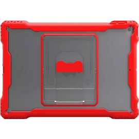 Max Cases MAXCases Shield Extreme-X for iPad 7 10.2" (Red), For Apple iPad (7th Generation) Tablet, Textured, Red, Clear, Impact Absorbing, Shock Absorbing, Scratch Resistant, Impact Resistant, Shock Resistant, Vibration Resistant, Anti-slip
