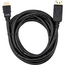 Rocstor Premium DisplayPort to HDMI converter cable M/M- 6 ft (2m), 4K, Compatible with DP enabled computers and HDMI 4K monitors, televisions and projectors, Supports resolutions up to 4K @ 30Hz, First End: 1 x 20-pin DisplayPort Male DisplayPort 1.2