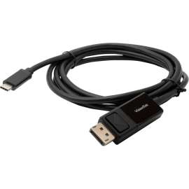 VisionTek USB-C to DisplayPort 1.4 Bi-Directional 2M Active Cable (M/M), USB-C DisplayPort Cable Bi-Directional Male to Male with UHD 4K 60 Hz support and HDR 2 meter 6.6 Feet