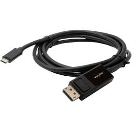 VisionTek USB-C to DisplayPort 1.4 2M Cable M/M, USB-C to DisplayPort Cable DisplayPort 1.4 Cable with 8K 60 Hz Video Resolution and HDR Support 4K 144Hz 2 Meter 6.6 Feet