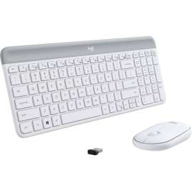 Logitech Slim Wireless Keyboard and Mouse Combo MK470, USB Wireless RF, USB Wireless RF, Optical, 1000 dpi