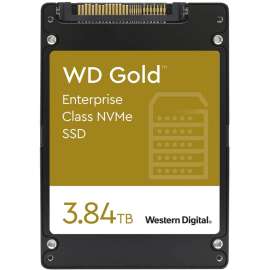 Wd Western Digital Gold WDS384T1D0D 3.84 TB Solid State Drive, Internal, U.2 (SFF-8639) NVMe (PCI Express NVMe 3.1 x4), Read Intensive, Server, Storage System Device Supported
