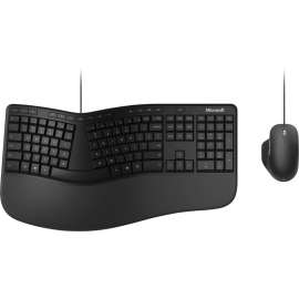 Microsoft Keyboard & Mouse, USB 2.0 Type A Cable Keyboard, Matte Black, USB 2.0 Type A Cable Mouse, BlueTrack