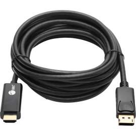 SIIG DisplayPort 1.2 to HDMI 10ft Cable 4K/30Hz, 10 ft DisplayPort/HDMI A/V Cable for Audio/Video Device, HDTV, PC, Monitor, Notebook, Desktop Computer, First End: 1 x 20-pin DisplayPort 1.2 Digital Audio/Video, Male, Second End: 1 x 19-pin HDMI 1.4 Digit