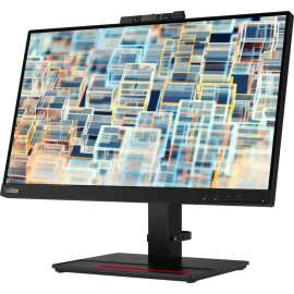 Lenovo ThinkVision T22v-20 21.5" Webcam Full HD WLED LCD Monitor, 16:9, Raven Black, 22" Class, In-plane Switching (IPS) Technology