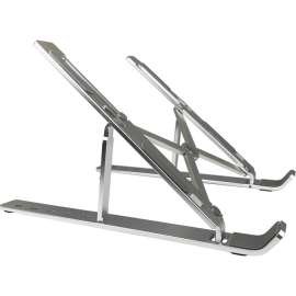 Amer Folding Travel Laptop Tablet Stand, 5.6" Height x 6.7" Width, Aluminum Alloy, Silver
