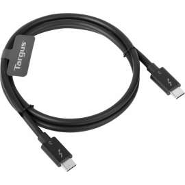 Targus 0.8M USB-C Male to USB-C Male Thunderbolt 3 40Gbps Cable, 2.62 ft Thunderbolt 3 Data Transfer Cable for Docking Station, Peripheral Device, Tablet, Notebook, First End: 1 x USB Type C, Male, Second End: 1 x USB Type C