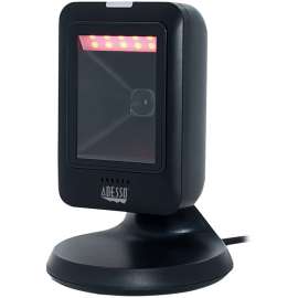 Adesso NuScan 2800U Omnidirectional 2D Desktop Barcode Scanner - Cable Connectivity - 12" Scan Distance - 1D, 2D - USB - IP54 - Warehouse, Healthcare, Library, Retail
