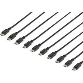 StarTech.com 15 ft / 4.6 m DisplayPort Cable with Latches Multipack, 10 Pack DisplayPort 1.2 Cable, 4K Male DP Cord (DISPLPORT15L10PK), 15 ft DisplayPort Cable with latches multipack provides a secure connection between your DP equipped devices, DP 1.2 10