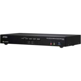 Aten Technologies ATEN 4-Port USB 3.0 4K HDMI Dual Display KVMP Switch - 4 Computer(s) - 2 Local User(s) - 4096 x 2160 - 1 x Network (RJ-45) - 8 x USB - 10 x HDMI