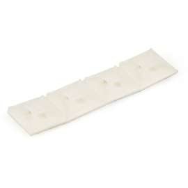 StarTech.com 100 Pack Cable Tie Mounts with Adhesive Tape for 0.13in (3.2mm) Wide Ties, Nylon/Plastic Zip Tie Mounts, 94V-2 Fire & UL, Mounts cable ties to wall/ceiling, Works with 0.13in wide ties