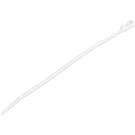 StarTech.com 8"(20cm) Cable Ties with Mounting Hole, 2"(52mm) Diameter, 50lb(22kg) Tensile Strength, Nylon Zip Ties, UL Listed, 100 Pack, 100 pk cable tie with mounting hole for 2.04in/52mm bundle dia, Screw down mountable head self locking nylon zip ties