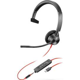 Poly Plantronics Blackwire 3315 USB-C Headset, Mono, USB Type C, Mini-phone (3.5mm), Wired, 32 Ohm