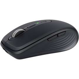 Logitech MX Anywhere 3 Compact Performance Mouse, Wireless, Comfort, Fast Scrolling, Any Surface, Portable, 4000DPI, Customizable Buttons, USB-C, Bluetooth, Apple Mac, iPad, Windows PC, Linux, Chrome (Black), Darkfield, Wireless, Bluetooth/Radio Frequency