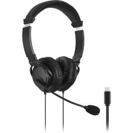 Kensington Classic USB-C Headset with Mic, Stereo, USB Type C, Wired, Over-the-head