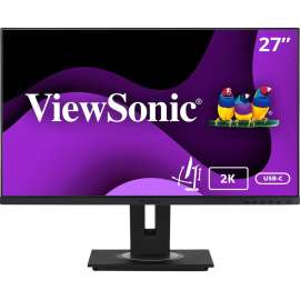 ViewSonic VG2756-2K 24" 1440p Ergonomic IPS Docking Monitor with 90W USB C, RJ45 and Daisy Chain, 27" Docking Monitor, IPS Technology, QHD 2560 x 1440p, 16.7 Million Colors