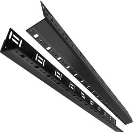 Middle Atlantic BGR Rack Rail, 45U Rack Height x 19" Rack Width, Rack-mountable, Black E-Coat, Steel