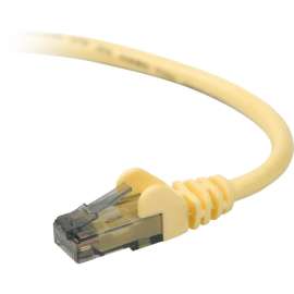 Belkin Cat. 6 UTP Patch Cable, RJ-45 Male, RJ-45 Male, 2ft, Yellow