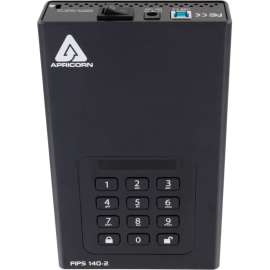 Apricorn Mass Storag Apricorn Aegis Padlock DT FIPS ADT-3PL256F-18TB 18 TB Desktop Hard Drive, External, Black, TAA Compliant, Desktop PC Device Supported