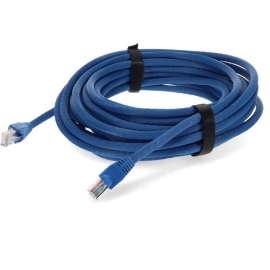 AddOn 20ft RJ-45 (Male) to RJ-45 (Male) Straight Blue Cat6A UTP PVC Copper Patch Cable, 20 ft Category 6a Network Cable for Network Device, Patch Panel, Hub, Switch, Media Converter, Router, First End: 1 x RJ-45 Network, Male, Second End: 1 x RJ-45 Networ