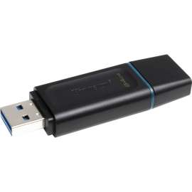 Kingston DataTraveler Exodia 64GB USB 3.2 (Gen 1) Flash Drive, 64 GB, USB 3.2 (Gen 1), Black, Teal, 5 Year Warranty