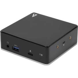 V7 Universal USB-C Docking Station w/ Dual HDMI, for Desktop PC, 85 W, USB Type C, 4 x USB Ports