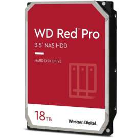 Wd Western Digital Red Pro WD181KFGX 18 TB Hard Drive, 3.5" Internal, SATA (SATA/600), Conventional Magnetic Recording (CMR) Method, Desktop PC, Storage System Device Supported