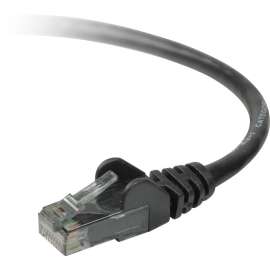 Belkin Cat. 6 UTP Patch Cable - RJ-45 Male - RJ-45 Male - 8ft - Black
