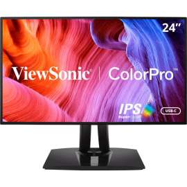 ViewSonic VP2468a 24-Inch Premium IPS 1080p Monitor with Advanced Ergonomics, ColorPro 100% sRGB Rec 709, 14-bit 3D LUT, Eye Care, 65W USB C, RJ45, HDMI, DP Daisy Chain for Home and Office - ColorPro VP2468a - 1080p Monitor with Ergonomics, 65W USB-||
