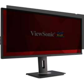 ViewSonic VP-PF-3400, Privacy Filter Screen Protector Clear, Black, For 34" Widescreen LCD Monitor, 21:9, Scratch Resistant