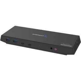 Sabrent USB Type-C Dual 4K Universal Docking Station with USB C Power Delivery (DS-WSPD) - for Computer - 60 W - USB Type C - 4 x USB 3.0 - USB Type-C - Network (RJ-45) - HDMI - DisplayPort - Audio Line Out - Microphone - Wired