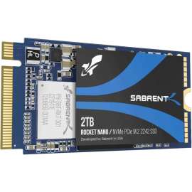 Sabrent Rocket SB-1342-2TB 2 TB Solid State Drive, M.2 2242 Internal, PCI Express NVMe (PCI Express NVMe 3.0 x4), 2500 MB/s Maximum Read Transfer Rate, 5 Year Warranty