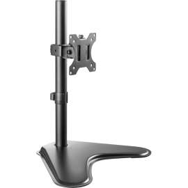 V7 DS1FSS Monitor Stand, Up to 32" Screen Support, 17.64 lb Load Capacity, 18.3" Height x 11" Width, Desktop