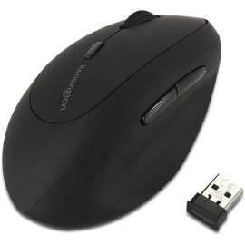 Kensington ProFit Left-Handed Ergo Wireless Mouse, Wireless, Black, USB, 1600 dpi