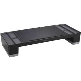 Kensington Organizing Monitor Stand, 40 lb Load Capacity, 3.8" Height x 24.4" Width x 10.4" Depth, Desk