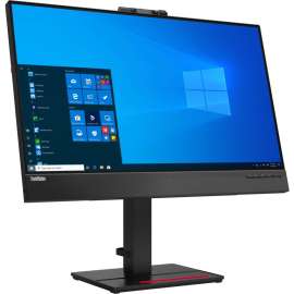 Lenovo ThinkVision T27hv-20 27" Webcam WQHD WLED LCD Monitor, 16:9, Raven Black, 27" Class, In-plane Switching (IPS) Technology