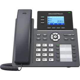 Grandstream GRP2604P IP Phone - Corded - Corded - Wall Mountable, Desktop - 3 x Total Line - VoIP - 2 x Network (RJ-45) - PoE Ports