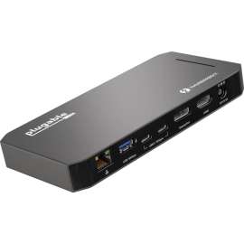 Plugable Thunderbolt Dock, 40Gbps and USB C Docking Station with 96W Charging, Compatible with Mac and Windows Laptops, DisplayPort and HDMI, 2x USB-C, 3x USB 3.0, Gigabit Ethernet, Audio Jack, Horizontal
