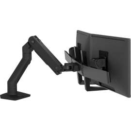 Ergotron Desk Mount for LCD Monitor, Matte Black, Height Adjustable, 2 Display(s) Supported, 32" Screen Support