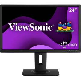 ViewSonic VG2440 24 Inch IPS 1080p Ergonomic Monitor with Integrate vDisplyManager HDMI DisplayPort VGA USB Inputs for Home and Office, 24" Monitor, MVA technology, Full HD 1920 x 1080, 16.7 Million Colors