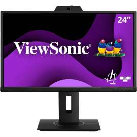ViewSonic VG2440V 24" 1080p Ergonomic IPS Monitor with 2MP Web Camera, Microphone, HDMI, DP, 24" Video Conferencing Monitor, IPS Panel, Full HD1920 x 1080p, 2MP Web Camera