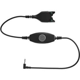 EPOS With Hook Button and 3,5mm Jack CMB 01 CTRL, Easy Disconnect/Mini-phone Audio Cable for Audio Device, First End: 1 x Easy Disconnect, Second End: 1 x Mini-phone Audio, Male