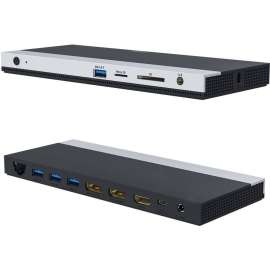 4XEM USB-C Triple Display Docking Station with Power Delivery (2 DP + 1HDMI), for Notebook/Monitor, 65 W, USB 3.1 (Gen 2) Type C, 4 x USB Ports