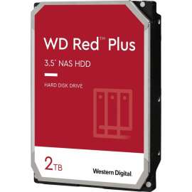 Wd Western Digital Red Plus WD20EFZX 2 TB Hard Drive, 3.5" Internal, SATA (SATA/600), Conventional Magnetic Recording (CMR) Method, Storage System Device Supported