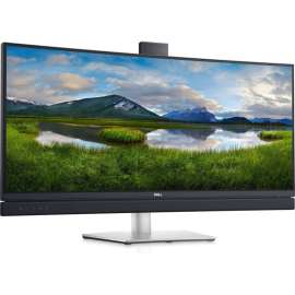 Dell C3422WE 34.1" Webcam WQHD Curved Screen LCD Monitor - 21:9 - Platinum Silver - 34" Class - In-plane Switching (IPS) Technology - Edge WLED Backlight - 3440 x 1440 - 1.07 Billion Colors - 300 Nit - 5 ms - 75 Hz Refresh Rate - HDMI - DisplayPort
