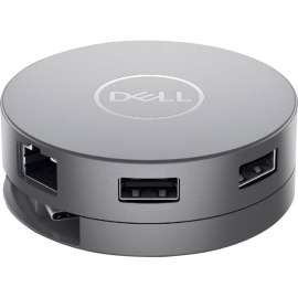 Dell 7-in-1 USB-C Multiport Adapter, DA310, for Monitor/Notebook/Projector/Keyboard/Mouse/Headset/Flash Drive, 90 W, USB Type C