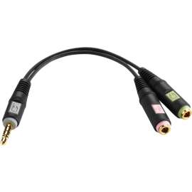 Sennheiser EPOS Combo Audio Adaptor - PC, Xbox One and PS4 - Mini-phone Audio Cable for Gaming Computer, PlayStation 4, Console, Xbox One, Headphone, Audio Device - First End: 1 x Mini-phone Audio - Male - Second End: 2 x Mini-phone Audio - Female