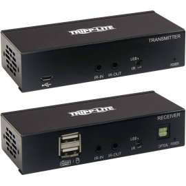 Tripp Lite DisplayPort Over Cat6 Extender Kit KVM Support USB 4K PoC TAA, 2 Computer(s), 1 Local User(s), 2 Remote User(s), 230 ft Range